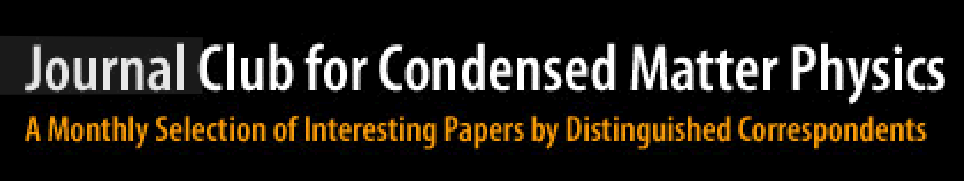 Journal Club for Condensed Matter Physics Journal Club for 